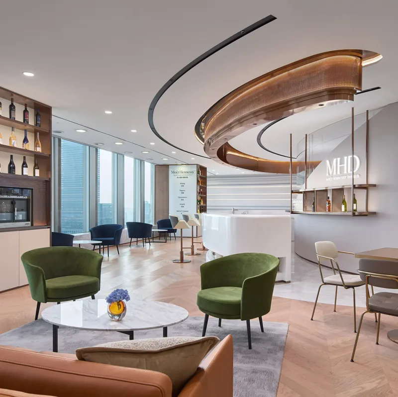 Moët Hennessy Diageo — Shanghai, China workplace interior