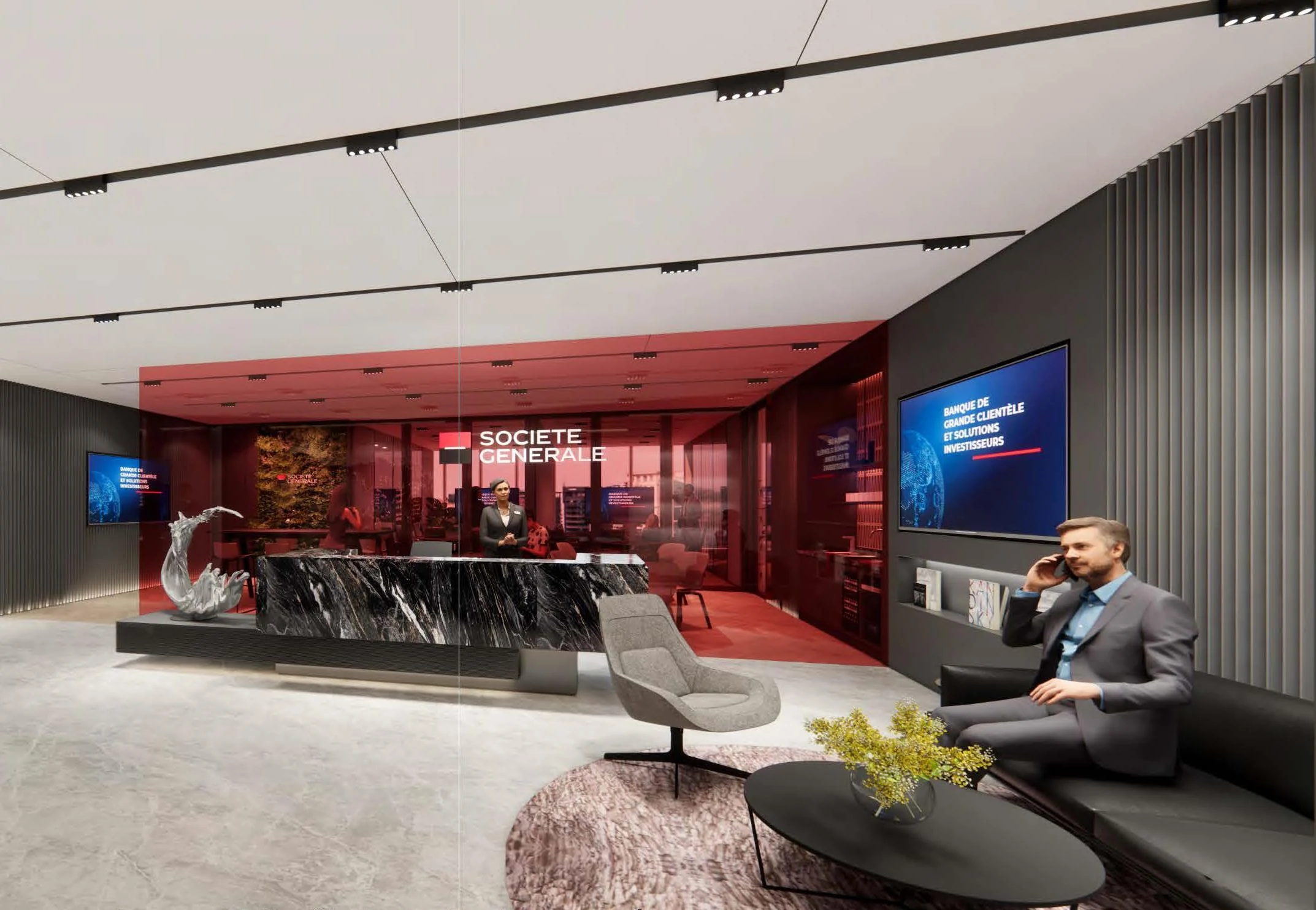 Societe Generale Workplace — Shanghai, China workplace interior