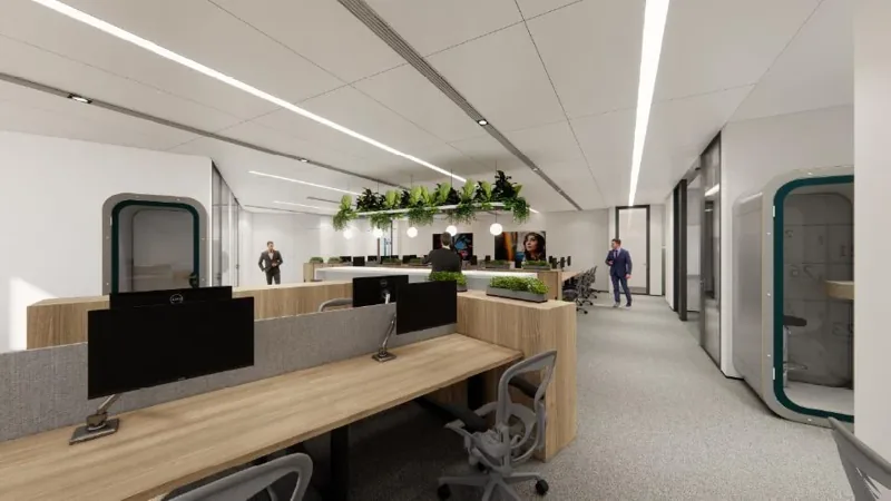 Societe Generale Workplace — Shanghai, China workplace interior