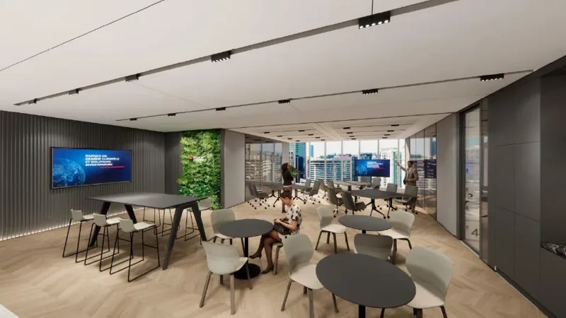 Societe Generale Workplace — Shanghai, China workplace interior